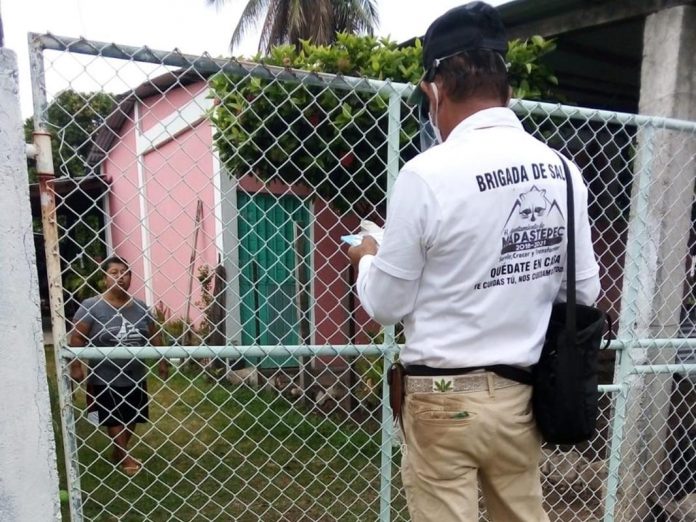Más de 2 mil familias entrevistadas en Mapastepec para detectar posibles casos de Covid-19